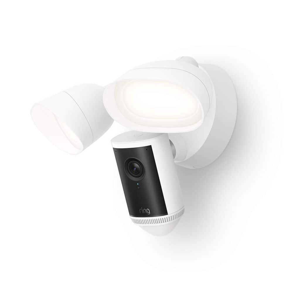 【4K防犯カメラ】4K Floodlight Security Camera Ring Floodlight Cam Pro Wired (2nd Gen) - Retinal 4K Security
