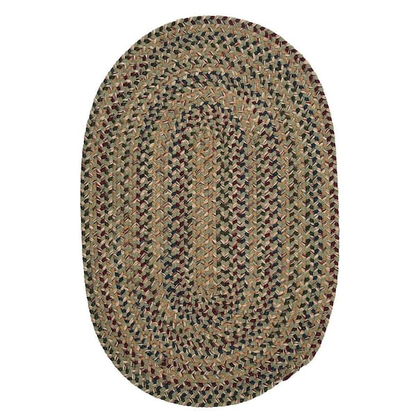 Home Decorators Collection Winchester Palm 5 ft. x 7 ft. Oval Moroccan Wool Blend Area Rug