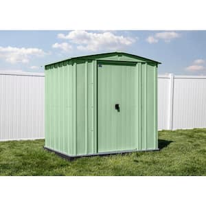 Classic 6 ft. W x 5 ft. D Sage Green Metal Shed 27 sq. ft.