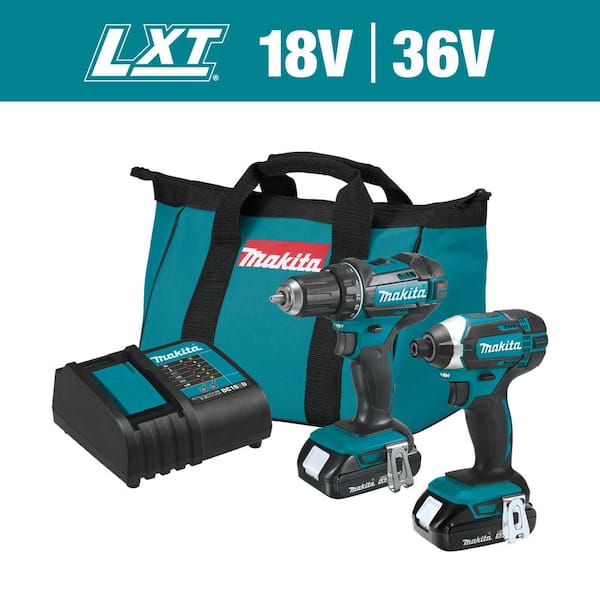 18V LXT Lithium-Ion Cordless Brushless Drill/Driver & Impact Driver 2-Tool  Combo Kit with 2 Batteries (4.0Ah), Charger, and Tool Bag