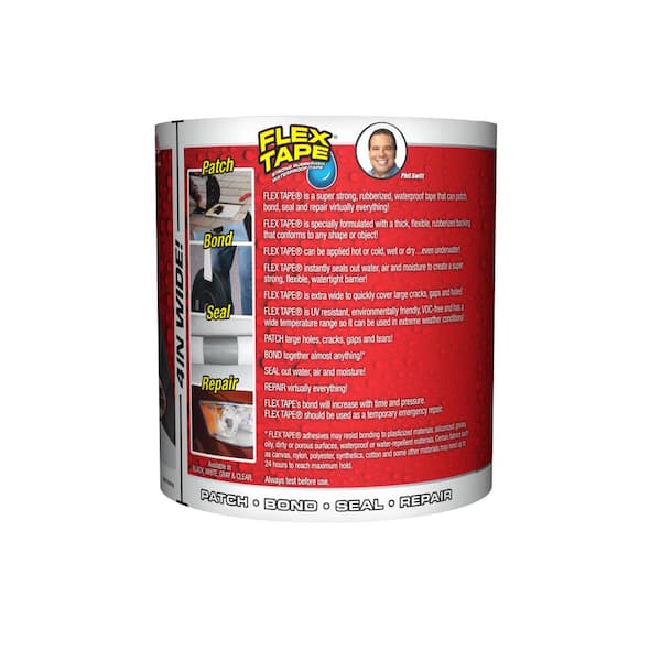 FLEX SEAL FAMILY OF PRODUCTS Flex Tape Black 8 in. x 5 ft. Strong 