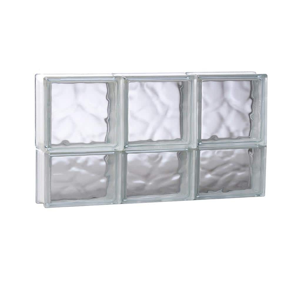 23.25 in. x 13.5 in. x 3.125 in. Frameless Wave Pattern Non-Vented Glass Block Window price history on PriceWatchPro