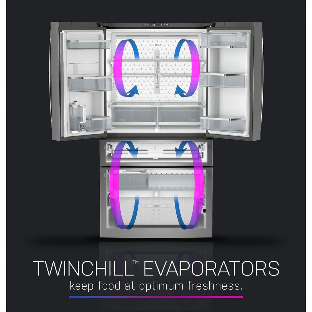 Stainless Steel Smart French Door Refrigerator with Ice Maker