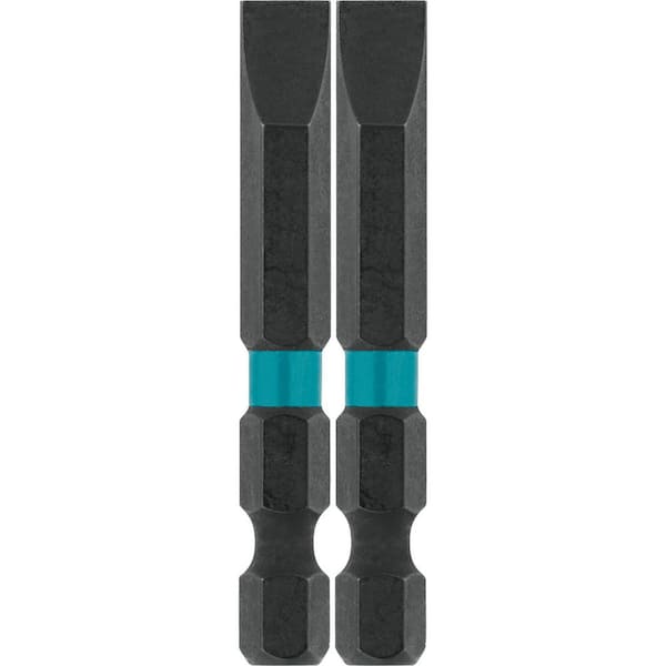 Makita ImpactX #10 Slotted 2 in. Modified S2 Steel Power Bit (2-Pack)