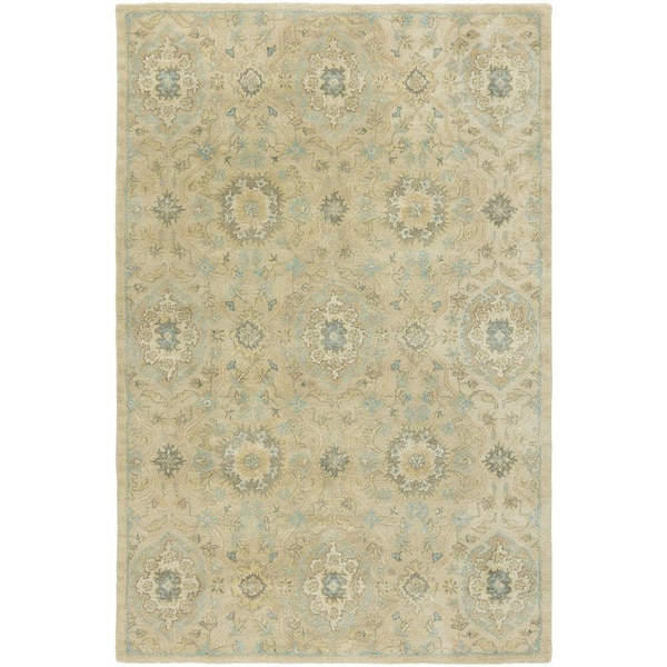 Sand/Cornflower Ivory 2 ft. x 3 ft. Area Rug