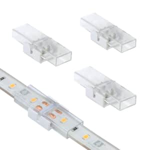 White/Single Color IP67 Outdoor LED Tape to Tape Splice Connector Cord 4-Pack