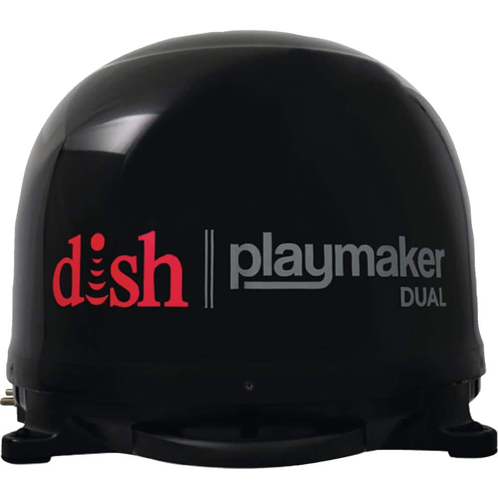 WINEGARD Black Dish Playmaker Dual Portable Satellite RV TV Antenna without  Receiver PL-8035R The Home Depot