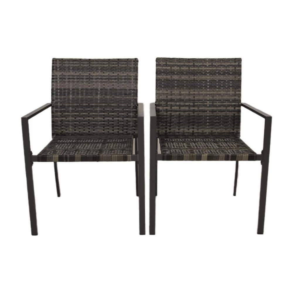 Siavonce Outdoor Patio Furniture Set 2Pieces Wicker Chair Sets PE