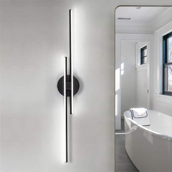 EDISLIVE Bourget 31.49 in. 1 Light Black LED Vanity Light