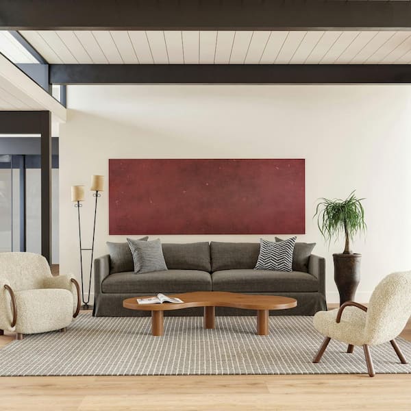 Melrose Checked Wool Grey 5 ft. x 8 ft. Area Rug
