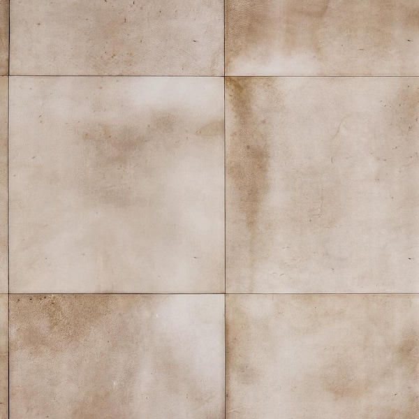 Jeremiah Brent Cream Collector's Study Parchment Grid Peel and Stick Vinyl Wallpaper Roll (Covers 60.75 sq.ft.)
