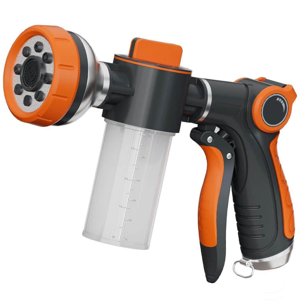 8-Pattern Multifunction Heavy-Duty High Pressure Metal Garden Hose Nozzle with Soap Dispenser price history on PriceWatchPro
