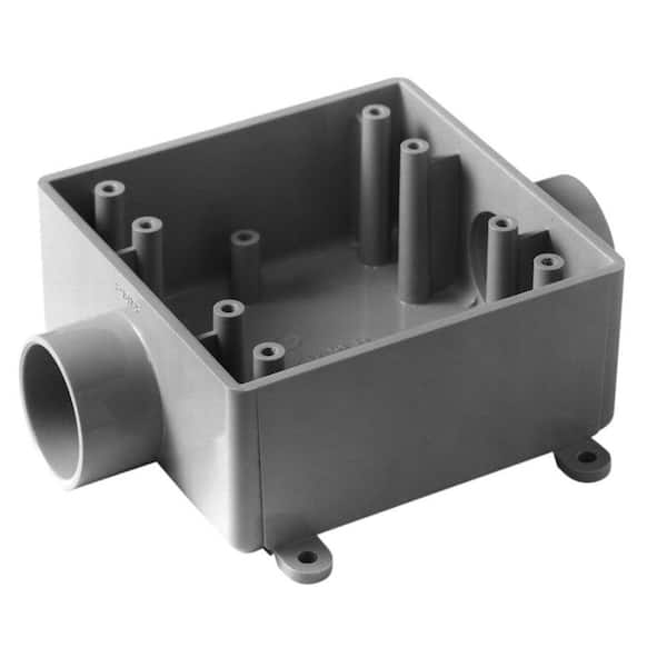 Carlon 2-Gang 32 cu. in. 1/2 in. PVC Type FSC Box (E9812D-4-HD)
