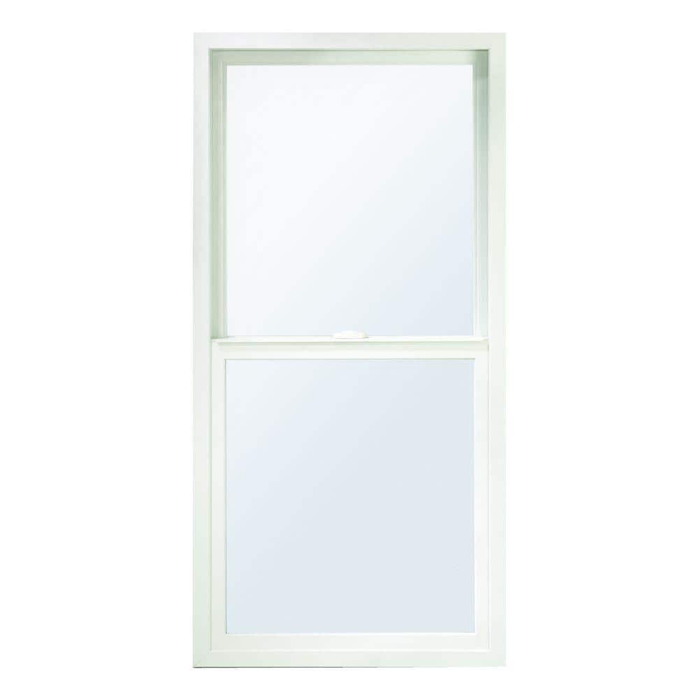 Andersen 273/8 in. x 511/4 in. 100 Series White SingleHung Composite Window with White Int
