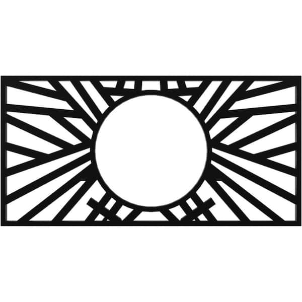 0.75 in. x 28 in. x 14 in PVC Medallion Moulding