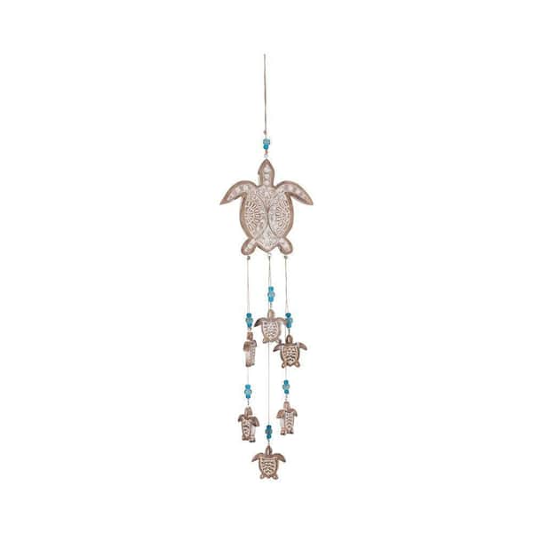 Liv & Skye Wood, 35 in. Sea Turtle Hangings, Multi