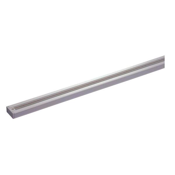 Hampton Bay 4 Ft 2400 Watt White Linear Track Lighting Rail Section The Home Depot
