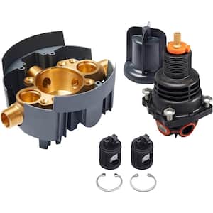 Rite-Temp Thermostatic Valve Body and Cartridge Kit with Loose Service Stops