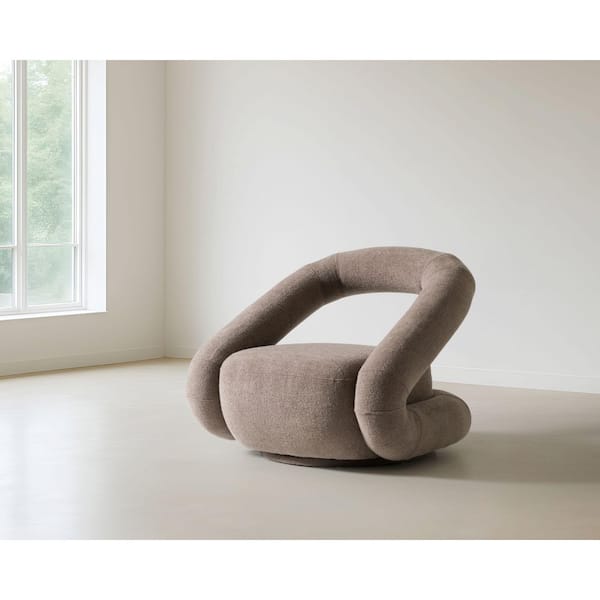 Divani Casa Tony Modern Brown Fabric Arm Chair