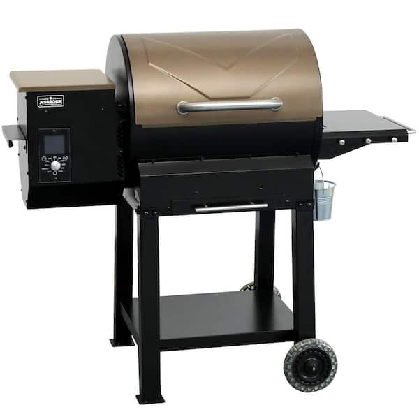 ASMOKE Portable 8-In-1 BBQ Wood Pellet Grill and Smoker with Revolutionary  ASCA System in Burgundy Red AS350R - The Home Depot