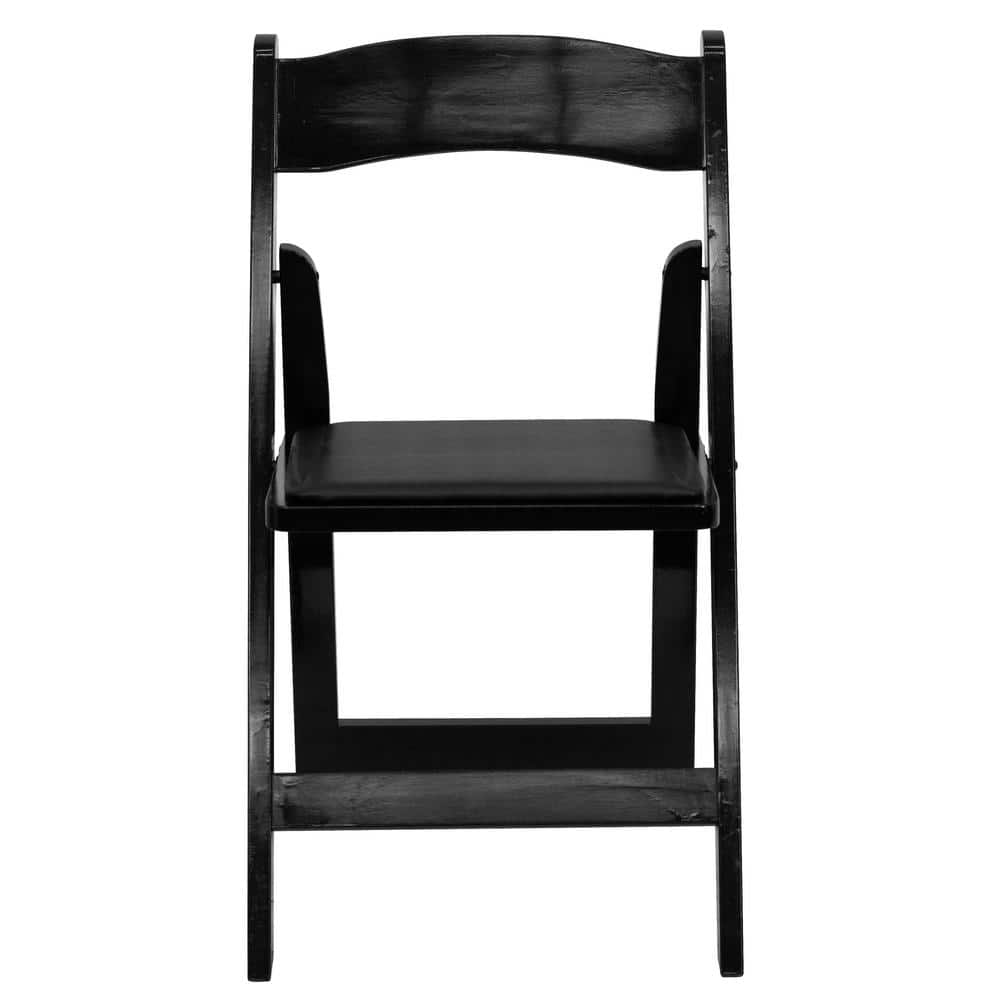 Carnegy Avenue Black Wood Folding Chair (4-Pack) CGA-XF-3625-BL-HD