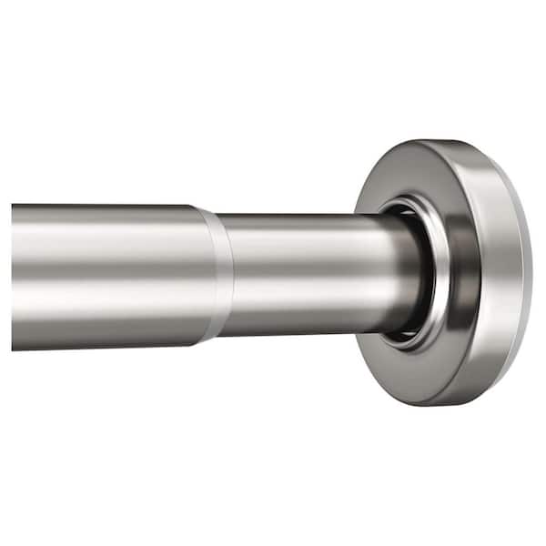 Adjustable Heavy Duty Tension Shower Curtain Rod 16.80 in. L x 2.80 in. W Nickel Rust Proof Easy Installation