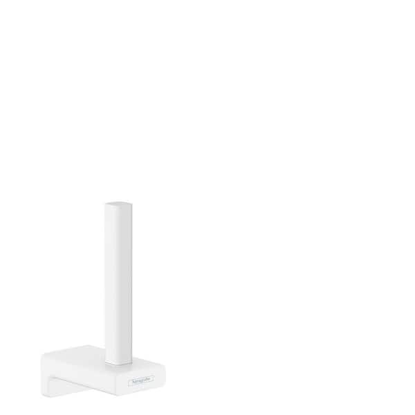 Hansgrohe AddStoris Wall Mount Toilet Paper Holder in Matte White