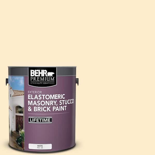 BEHR PREMIUM 1 gal. P2701 Honey Infusion Elastomeric Masonry, Stucco