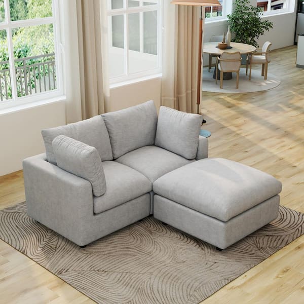 Magic Home Sofa Covers Washable, Lawson 67 in. Square Arm Chenille
