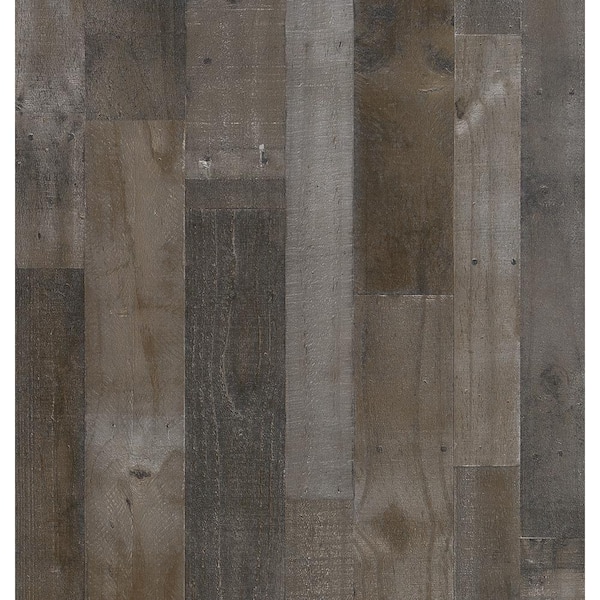 Woodgrain Millwork 3.5 mm x 48 in. x 96 in. Weathered Grey Plank MDF Panel