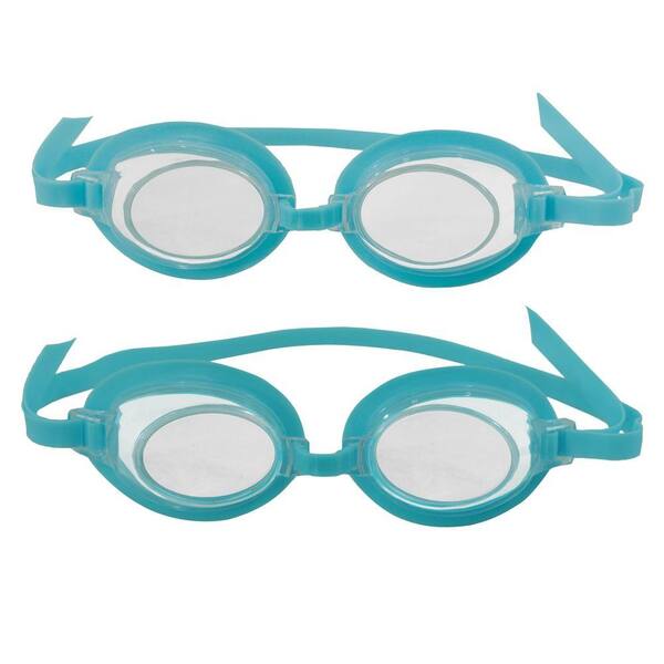 Blue Wave 3D Action Kids Swim Goggles (2-Pack)