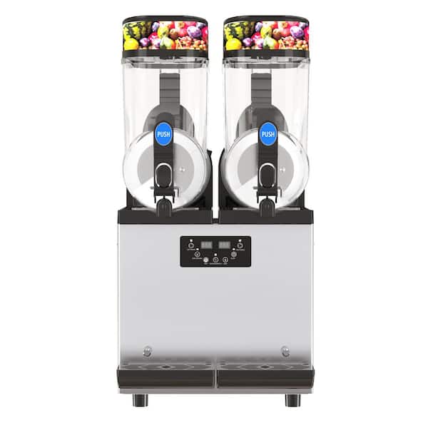 その他 Sluch ice machine JEREMY CASS 844 oz. Silver Commercial Slushy Machine 950W 12L x 2