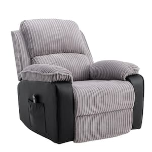 Maes Gray Microfiber 3-Position Electric Recliner Chair
