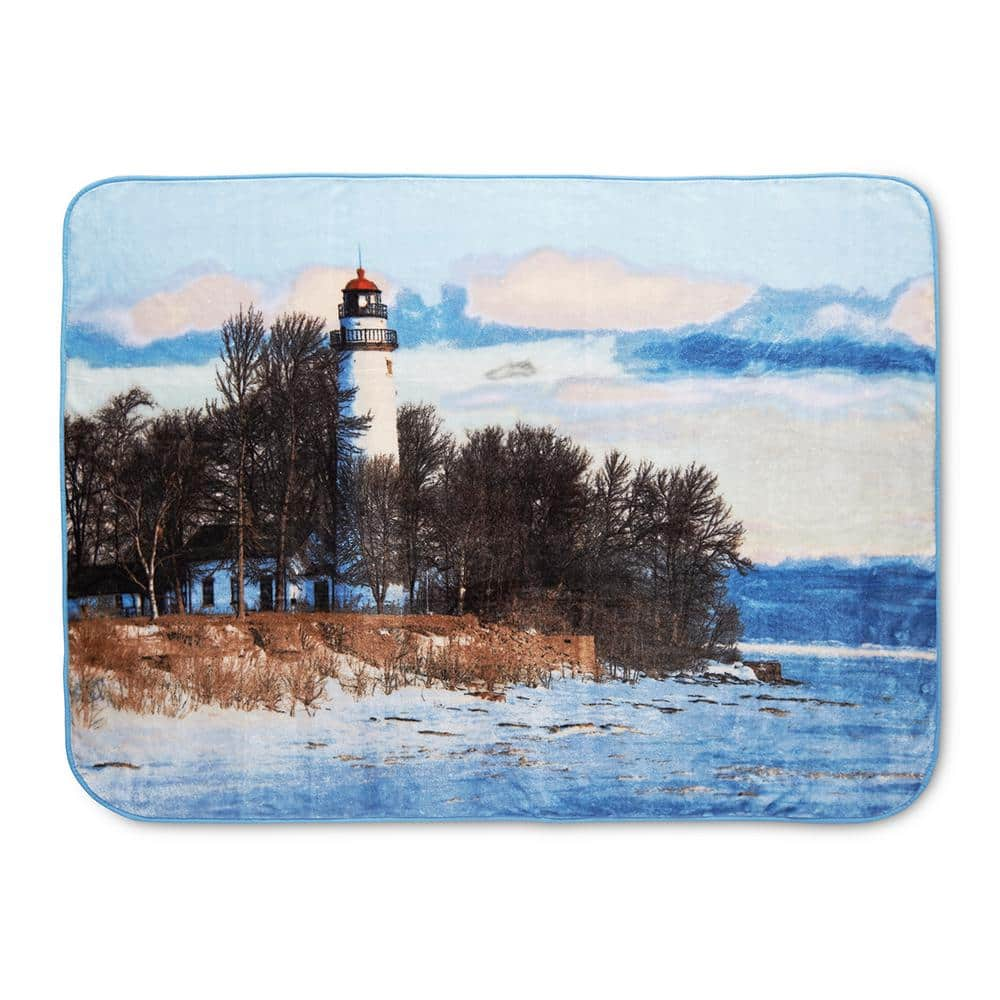 Lighthouse Throw Blanket HP60X80LIGHTHOUSE - The Home Depot