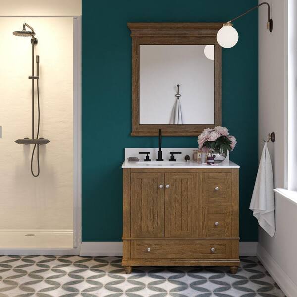 Natural Rustic Bathroom Vanity, Backsplash For Bathroom Vanity Home Depot