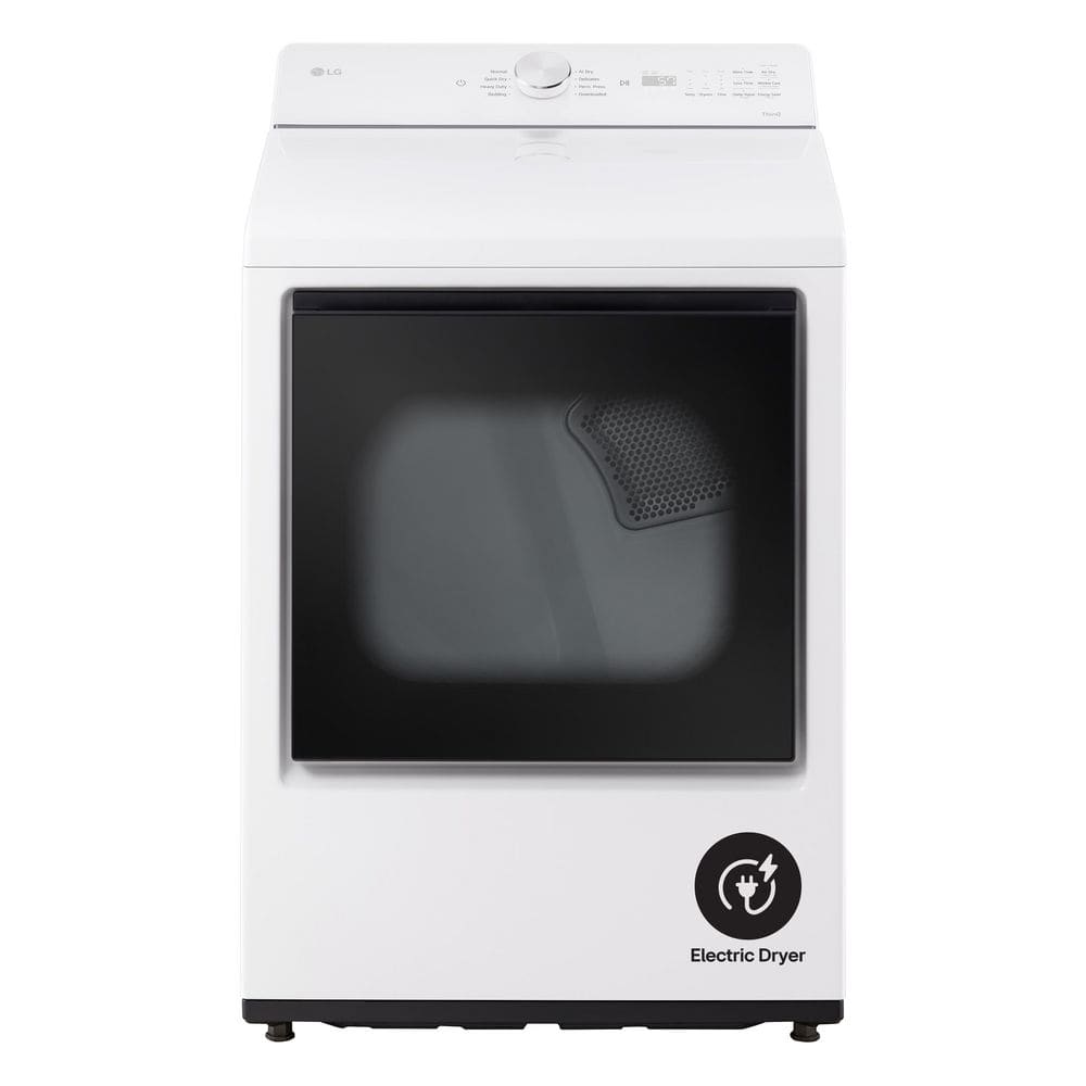7.3 cu. ft. Vented Electric Dryer with Wi-fi and AI Sensor Dry in Alpine White