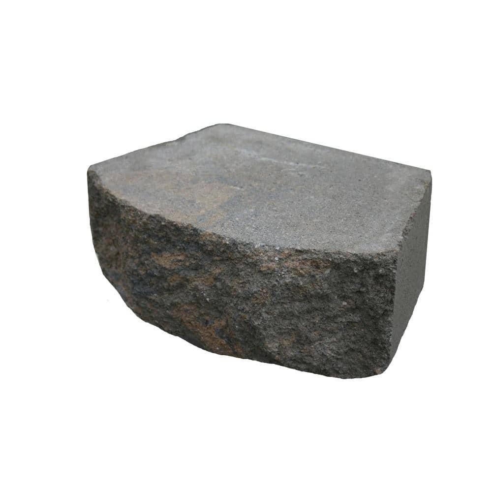 Basalite 16 in. Tan/Charcoal Retaining Wall Block 100027553 The Home