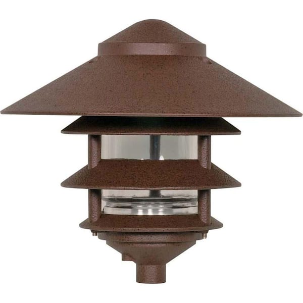 SATCO Nuvo Old Bronze Hardwired Water Resistant Path Light with No Bulbs Included