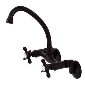 Essex 2-Handle Wall-Mount Standard Kitchen Faucet in Oil Rubbed Bronze