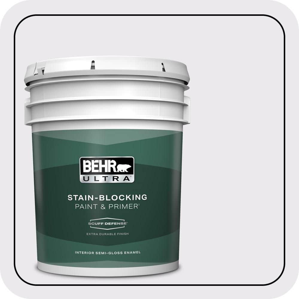 5 gal. #PPL-22 Dried Lavender Extra Durable Semi-Gloss Enamel Interior Paint & Primer price history on PriceWatchPro
