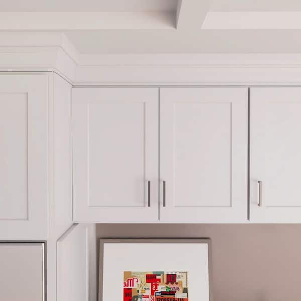 Easy-DIY 36 in. W. x 12 in. D x 24 in. H in Shaker White Ready to Assemble Wall Kitchen Cabinet 2-Doors
