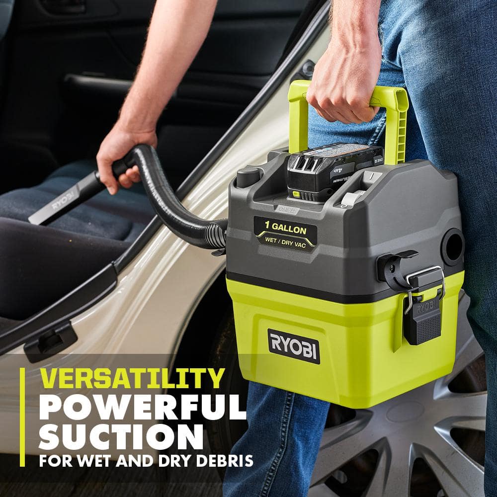 18V Cordless 1 Gallon Wet/Dry Vacuum with HEPA Filter