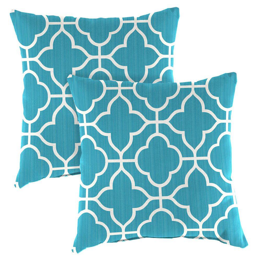 22 in. L x 22 in. W x 8 in. T Square Outdoor Throw Pillow in Fandango Alaskan (2-Pack) price history on PriceWatchPro