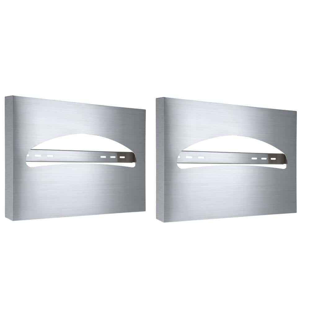Stainless Steel Brushed Single or Half-Fold Toilet Seat Cover Dispenser (2-