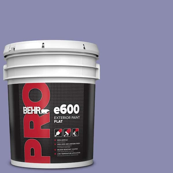 BEHR PRO 5 gal. M550 5 Violet Aura Flat Exterior Paint PR61305