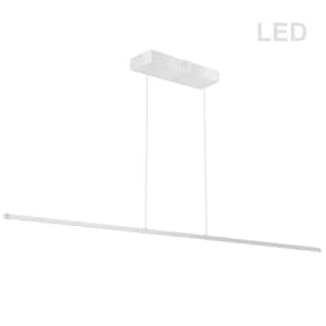 Array 56-Watt Integrated LED Matte White Pendant