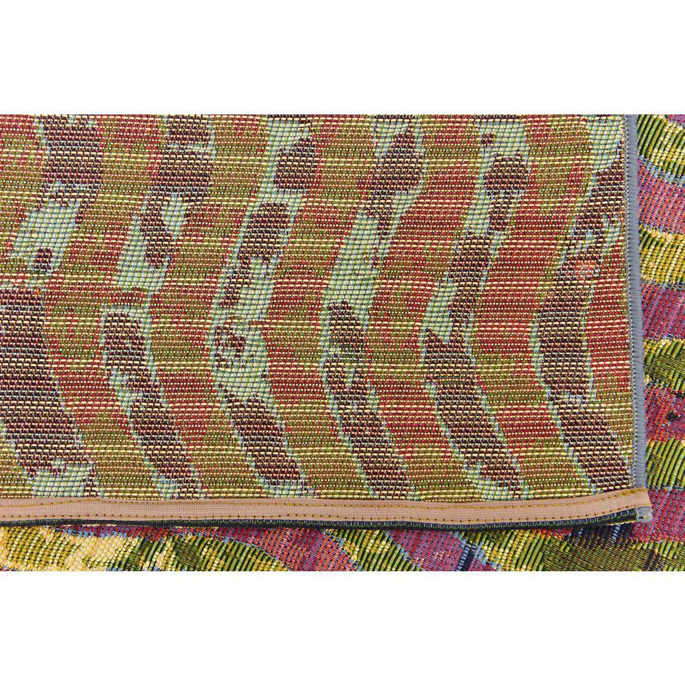 Vibrant Multi-Stripe 10' x 12' Outdoor Synthetic Area Rug