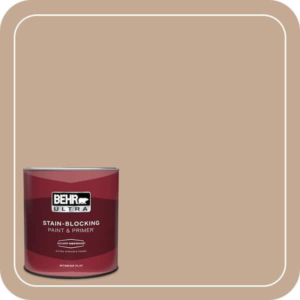BEHR ULTRA 1 qt. #MQ2-40 French Pastry Extra Durable Flat Interior Paint & Primer