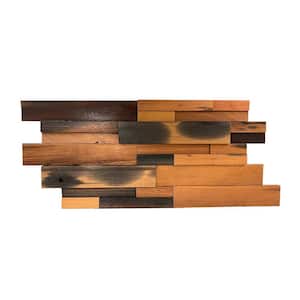 28 in. x 12 in. x 1 in. Mismatched Irregular Wall Paneling (Pack of 4)