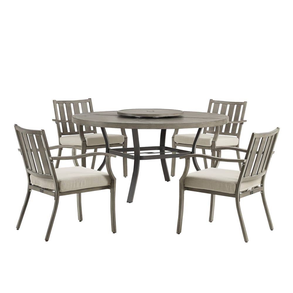 AZUR 5-Piece Aluminum Outdoor Dining Set with Sunbrella Cushions price history on PriceWatchPro